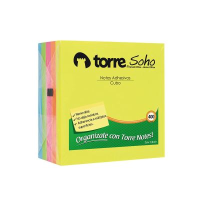 TORRE NOTES CUBO 7.6X7.6 CM 400 HJS