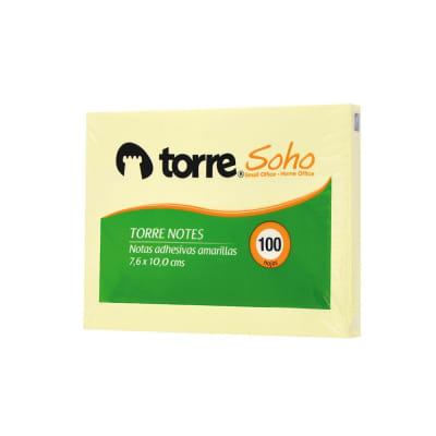 TORRE NOTES AMARILLO 10X 7.6 CM 100 HJS