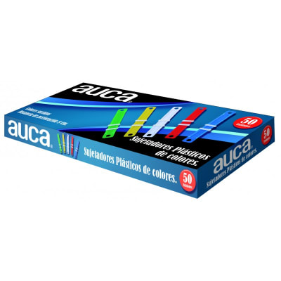 SUJETADORES PLÁSTICOS COLORES 50UNI AUCA