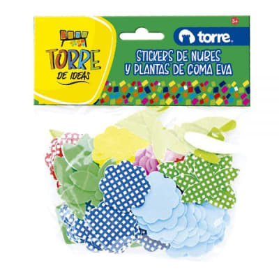 NUBES Y PLANTAS GOMA EVA TORRE