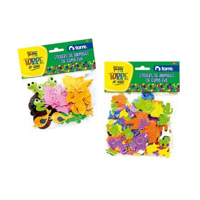 ANIMALES GOMA EVA ADHESIVOS TORRE