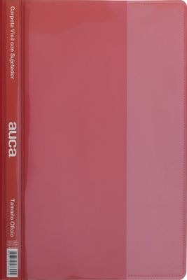 CARPETA VINIL C/SUJET OFICIO ROJA AUCA