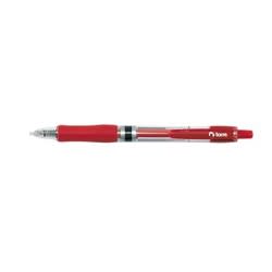 LAPIZ GEL RETRACTIL  0.7 MM ROJO TORRE