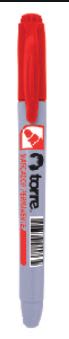 MARCADOR PERM PUNTA REDONDA T/LÁPIZ ROJO TORRE