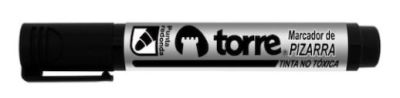 MARCADOR PIZARRA PTA REDONDA NEGRO TORRE