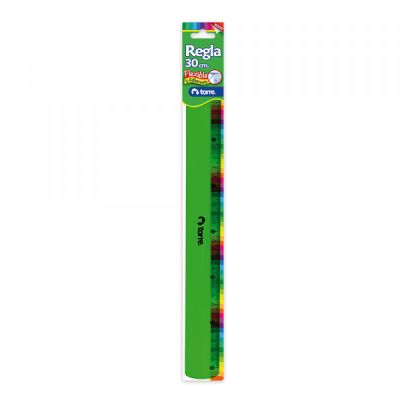 BL. REGLA FLEXIBLE 30 CMS COL SURTIDO TORRE