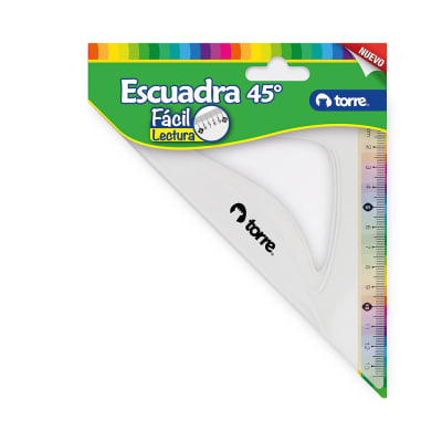 BL. ESCUADRA PLÁSTICA 45° TORRE