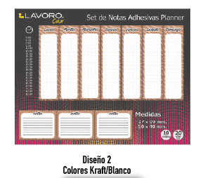 SET NOTAS ADH.PLANNER 10U 20HJ C/U DIS 2