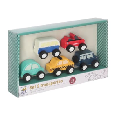 Set de 5 transportes de madera para carretera