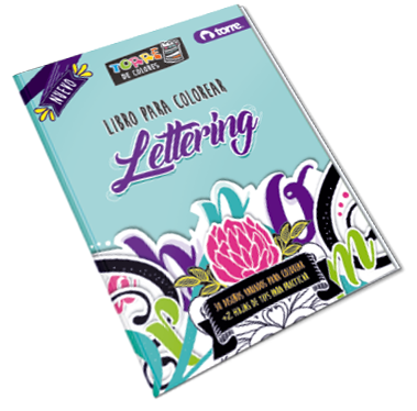 LIBRO COLOREAR LETTERING TORRE 32H