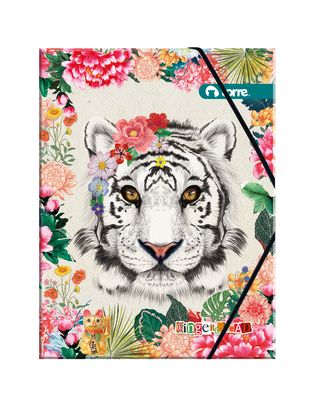 CARPETA CARTULINA  C /ELAST. GINGER BREAD (SURTIDO)