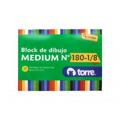 BLOCK DIBUJO MEDIUM 180 1/8 IMAGIA