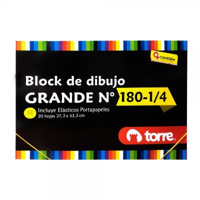 BLOCK DIBUJO GRANDE 180 1/4 IMAGIA