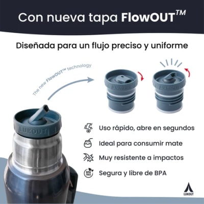 Kit PRO Termo Handle 1000 ml + Mate 170 ml Cream Animal