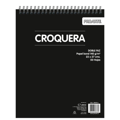CROQUERA PROARTE DOBLE FAZ 22X27 CM 50 HJS. 