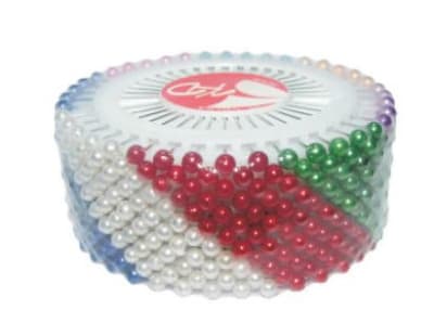 ALFILERES CABEZA REDON.PERLA 40 UN.