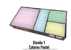 SET NOTAS ADH.CAJA 4UN 100 HJ C/U DIS 1