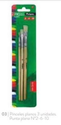 BL. PINCELES PLANOS Nº 2-6-10 TORRE