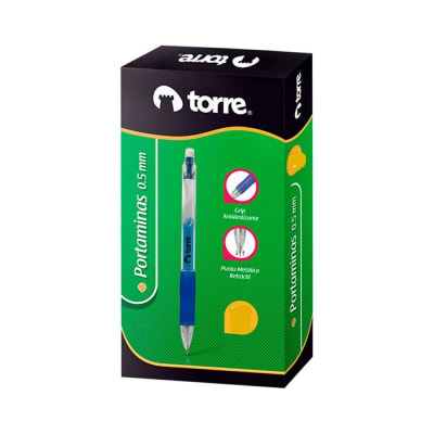 PORTAMINAS 0.5MM AZUL TORRE