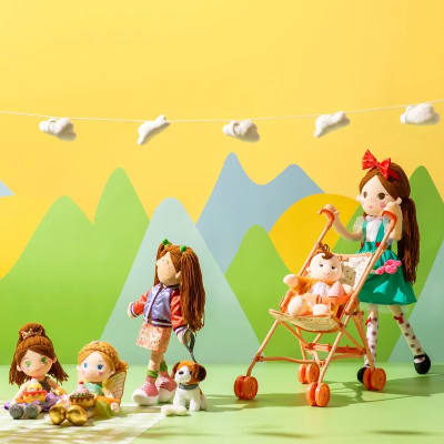 MUÑECA FANTASIA XL ROSA ROJA