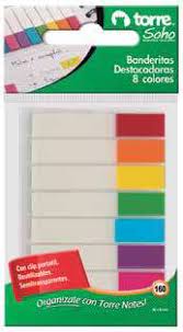 BL.BANDERITAS DESTAC. 8COL 160UNI TORRE