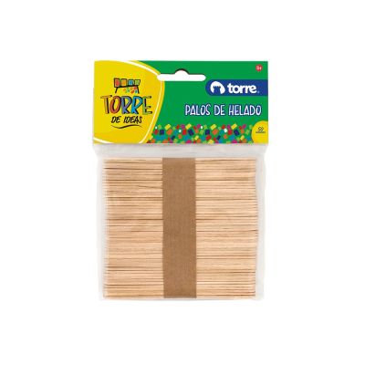 PALOS HELADO 50 UNI NATURAL TORRE