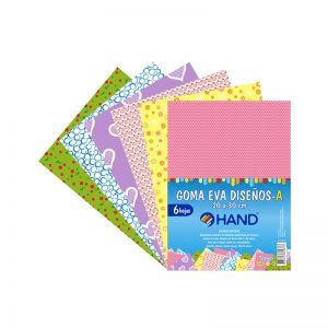 GOMA EVA DISENOS-A 6 HJS 20x30cm HAND