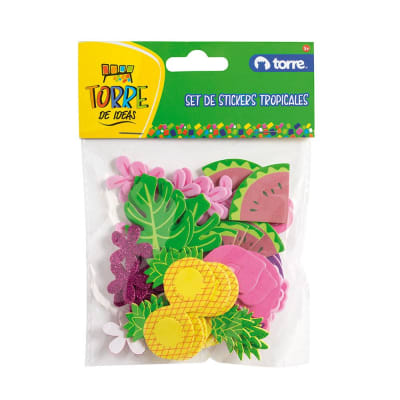 SET DE STICKERS TROPICALES TORRE