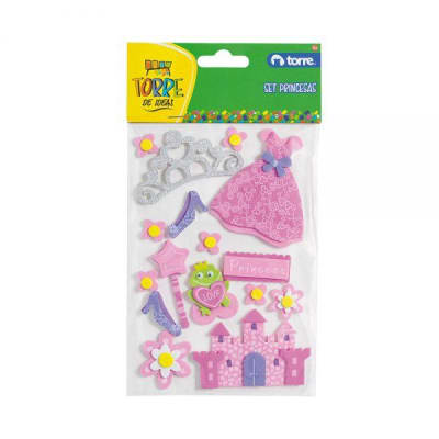SET STICKER PRINCESAS TORRE
