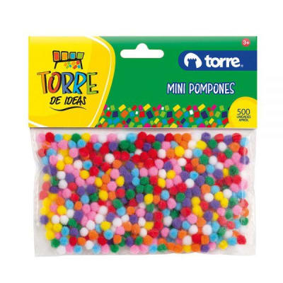 MINI POMPONES 500 UNIDADES TORRE-