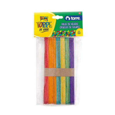 PALOS BAJA LENGUA COLORES TORRE