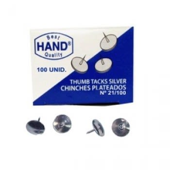 CHINCHES PLATEADOS T.TACHUELA.100u