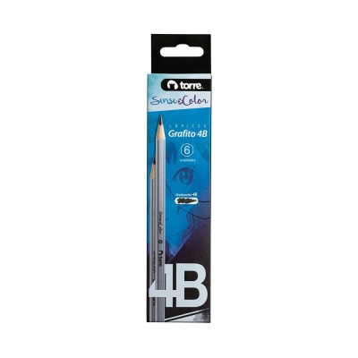 LAPICES GRAFITO SOC HEX 4B 6 UNI