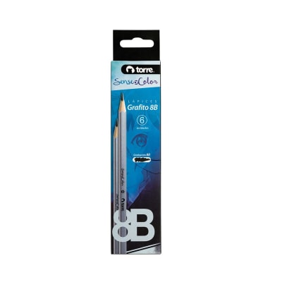 LAPICES GRAFITO SOC HEX 8B 6 UNI