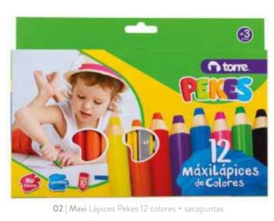 LAPICES COLOR PEKES 12 COL+SACP TORRE