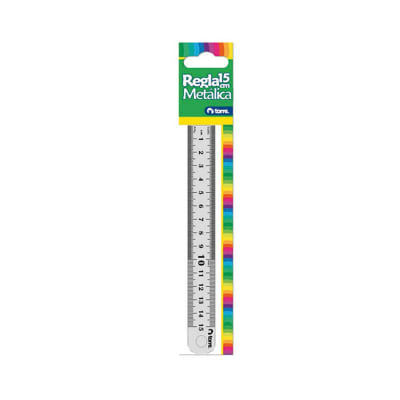 BL. REGLA 15 CM METÁLICA TORRE