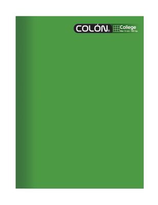 CUADERNO COLLEGE LISO 5M 100H COLON (SURTIDO)