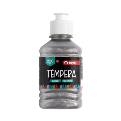 Témpera 250 mL PLATEADO