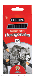 LAPICES GRAFITO HEXAG. 12UNI COLON