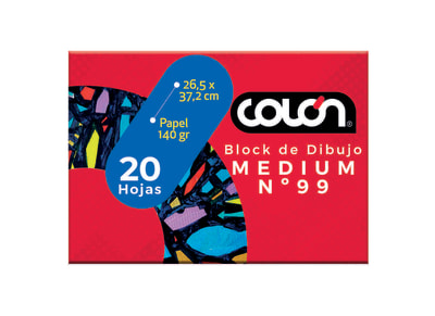 BLOCK DE DIBUJO N°99 1/8 COLÓN