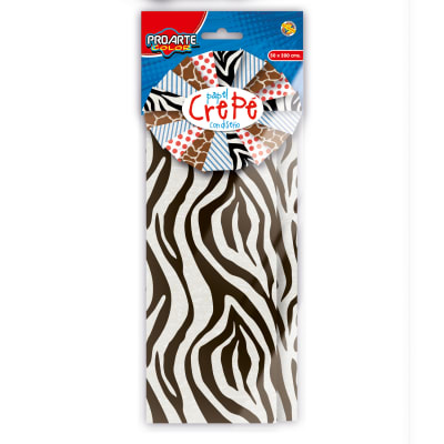 *BL.PAPEL CREPE PROARTE 50X200cms Diseño CEBRA