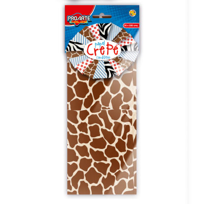 *BL.PAPEL CREPE PROARTE 50X200cms Diseño JIRAFA