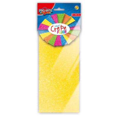 BL.PAPEL CREPE PROARTE 50X200cms FLUOR AMARILLO