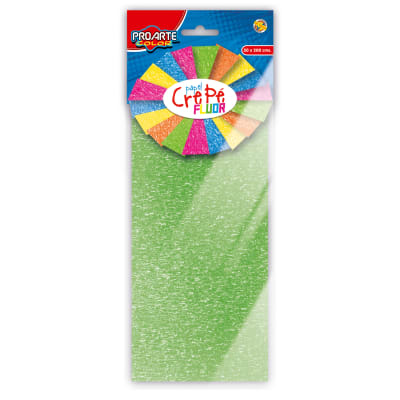 BL.PAPEL CREPE PROARTE 50X200cms FLUOR VERDE