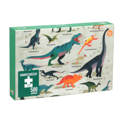 Puzzle de cartón 500 piezas dinosaurios