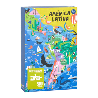 PUZZLE CARTON 500 PIEZAS AMERICA LATINA