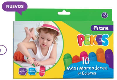 MAXI MARCADORES PEKES 10 COL TORRE