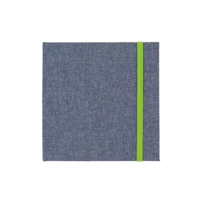 Libreta cuadrada de tela con hojas lineas 15x15 cm Jeans