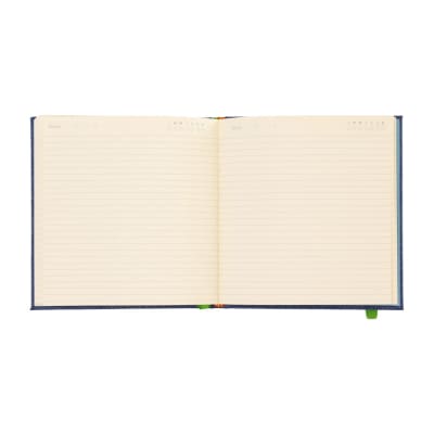 Libreta cuadrada de tela con hojas lineas 15x15 cm Jeans
