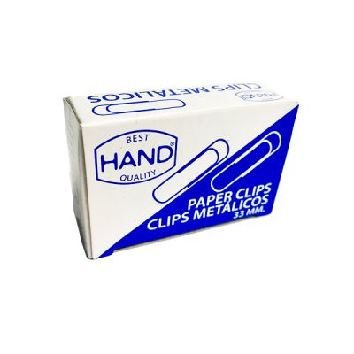 CLIPS 33 MM..PTA.REDONDA.100 UNID.HAND
